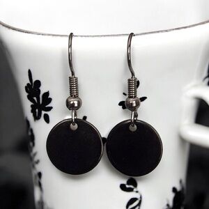 5 For $25💫Black Metal Disc Dangles